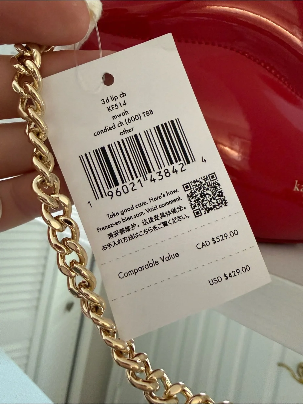 kate spade Mwah 3D Lips Crossbody Bag